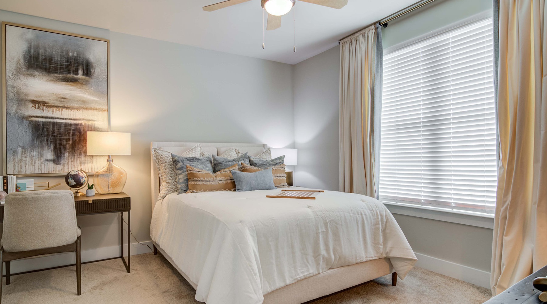 bedroom with modern spaces