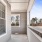a building with a concrete patio